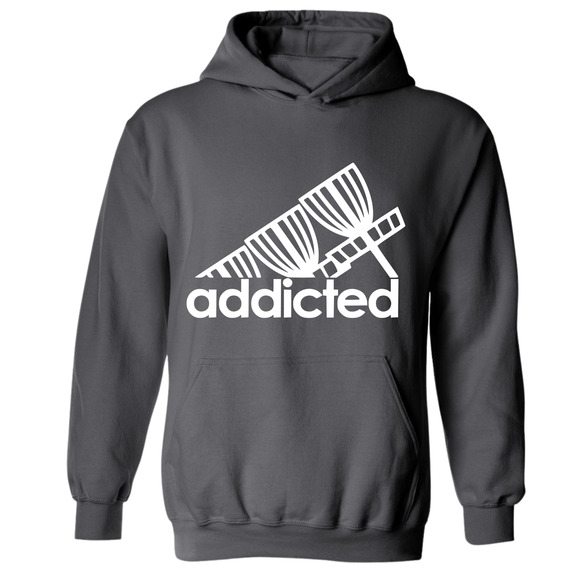Disc Golf Hoodie Addicted Discgolfer Discgolfing Athletic Sweatshirt - Picture 9 of 11